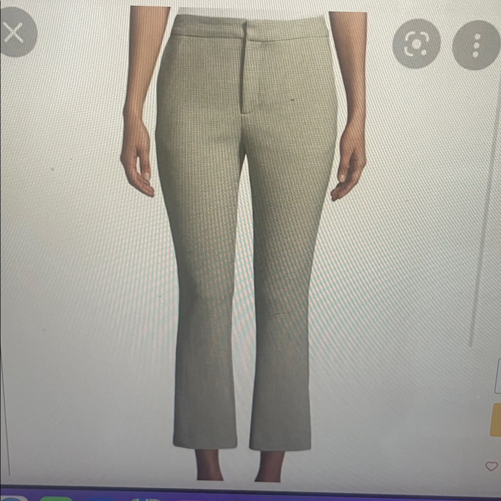 Joie Tabanica camel plaid cropped Pants